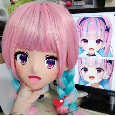 (GLA018)Customize Character'! Female/Girl Resin Full/Half Head With Lock Anime Cosplay Japanese Animego Kigurumi Mask